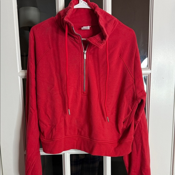 all in motion Sweaters - All in Motion Red Cowl Neck Sweater